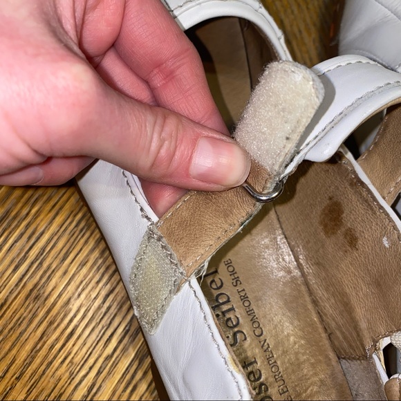 Josef Seibel White Mary Jane (Velcro Straps) - Picture 7 of 11